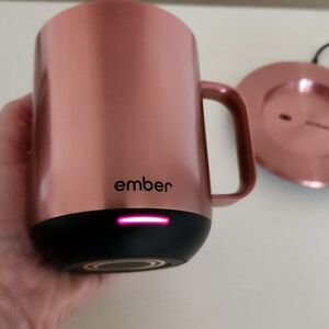 Ember Rose Gold Mug with Charging Coaster
